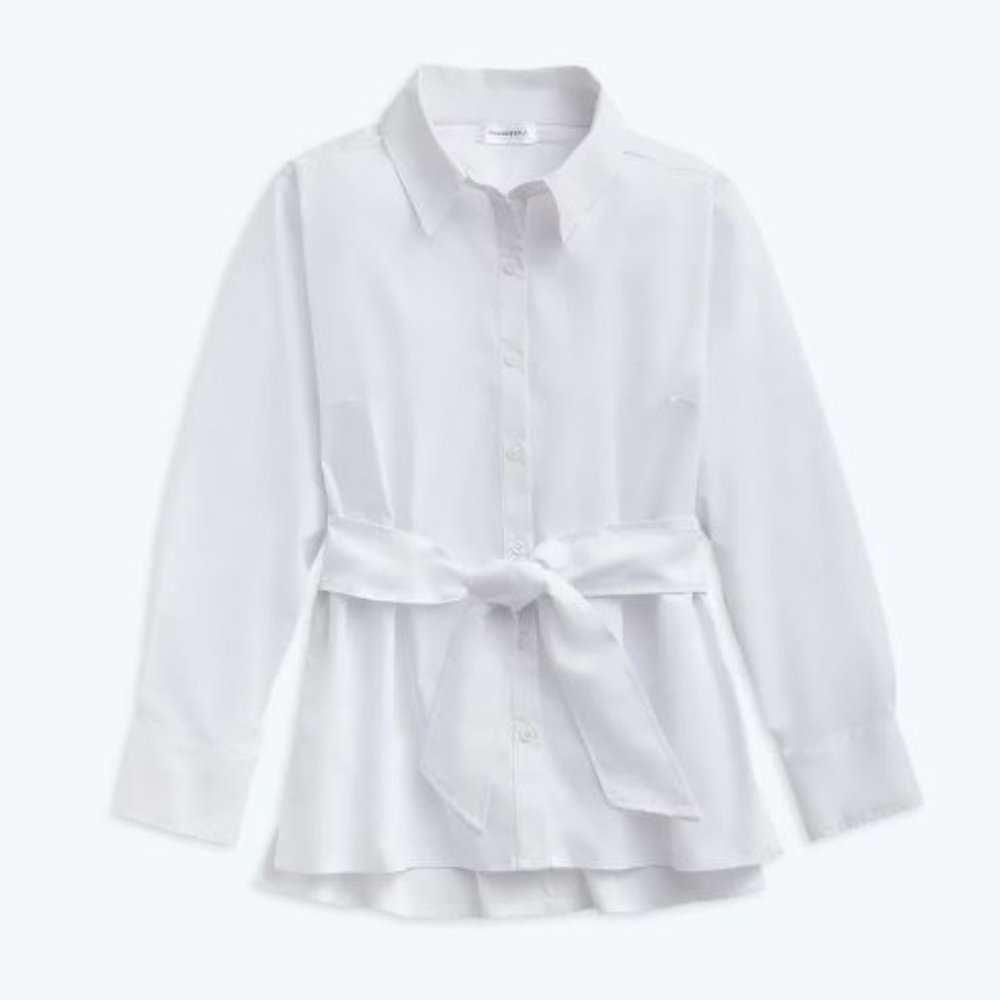 Summersalt | The Perfect Tie-Waist Girlfriend Shirt | Large